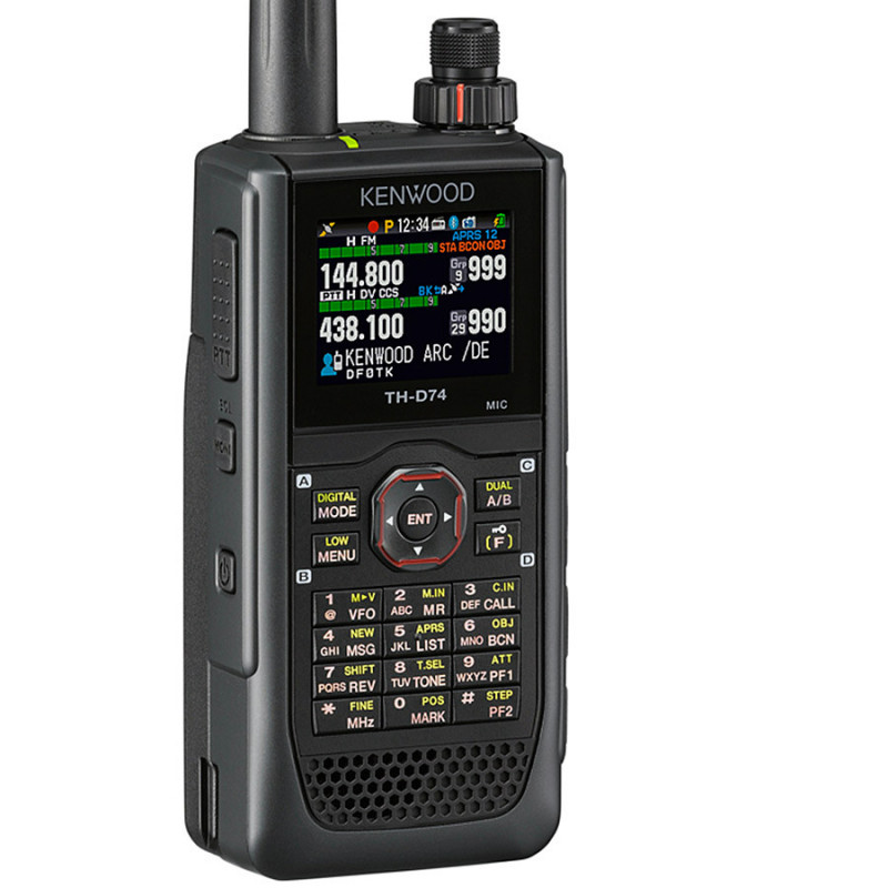 Kenwood TH-D74E D-STAR ręczny dwupasmowy D-STAR / FM radiotelefon z APRS o mocy 5 wat - 1