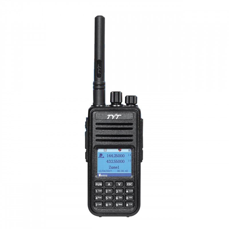 TYT MD-UV380 5W DMR GPS dwupasmowy radiotelefon DMR + FM kompatybilny z MotoTRBO Tier I i II - 1
