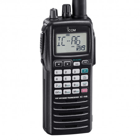 ICOM IC-A6E - ręczny radiotelefon na pasmo lotnicze z krokiem 8.33 i 25kHz - 1