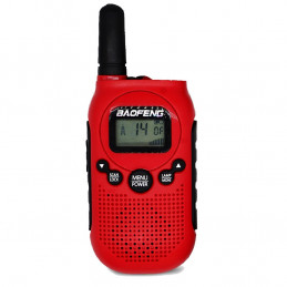 Baofeng BF-T6 PMR 8 kanałowy radiotelefon PMR w kolorze czerwonym - 2 sztuki - 3