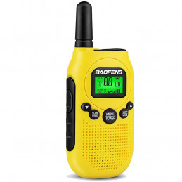 Baofeng BF-T6 PMR 8 kanałowy radiotelefon PMR w kolorze żółtym - 2 sztuki - 6