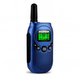 Baofeng BF-T6 PMR 8 kanałowy radiotelefon PMR w kolorze niebieskim - 2 sztuki - 3