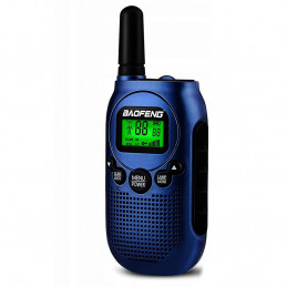 Baofeng BF-T6 PMR 8 kanałowy radiotelefon PMR w kolorze niebieskim - 2 sztuki - 7