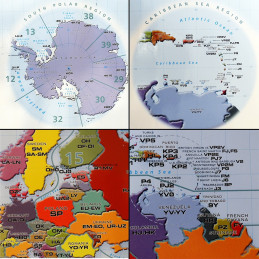 Mapa świata SP DX Contest 70 x 100cm - 2