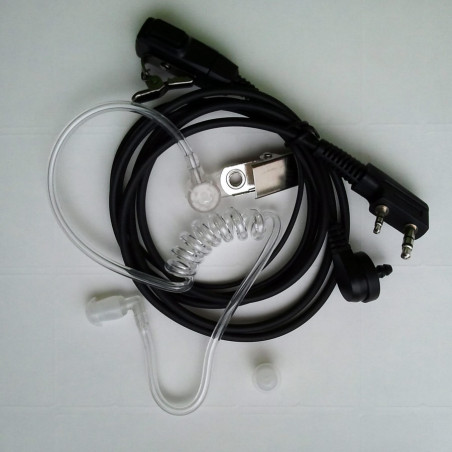 Mikrofonosłuchawka z fonowodem do radiotelefonów z gniazdami typu Kenwood / Wouxun np. Baofeng UV-5R, Zastone - 1