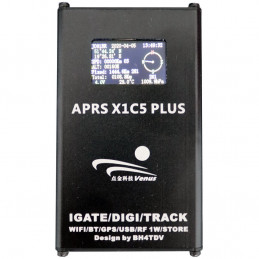 X1C5 Plus - Kompletny tracker APRS / DIGIpeater z kolorowym wyświetlaczem oraz nadajnikiem VHF o mocy 1W