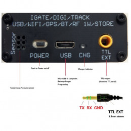 X1C5 Plus - Kompletny tracker APRS / DIGIpeater z kolorowym wyświetlaczem oraz nadajnikiem VHF o mocy 1W - 2