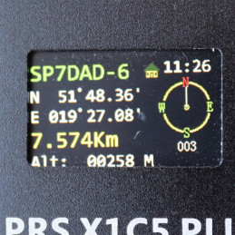 X1C5 Plus - Kompletny tracker APRS / DIGIpeater z kolorowym wyświetlaczem oraz nadajnikiem VHF o mocy 1W - 5