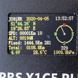 X1C5 Plus - Kompletny tracker APRS / DIGIpeater z kolorowym wyświetlaczem oraz nadajnikiem VHF o mocy 1W - 7