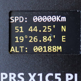 X1C5 Plus - Kompletny tracker APRS / DIGIpeater z kolorowym wyświetlaczem oraz nadajnikiem VHF o mocy 1W - 8