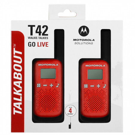 Motorola TALKABOUT T42 red PMR - komplet radiotelefonów PMR w kolorze czerwonym - 1
