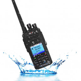 TYT MD-UV390 DMR Waterproof DMR + FM Dual Band Radio Compatible with MotoTRBO Tier I and II