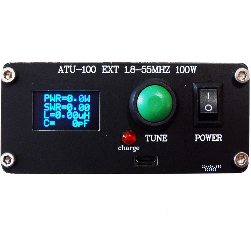 ATU-100 automatyczny tuner antenowy 7x7 100W wg N7DDC na pasma 1-55MHz - 1