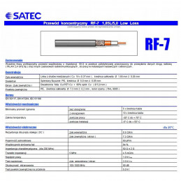 Satec RF-7 Flex Przewód koncentryczny (odpowiednik Aircell-7) - 2