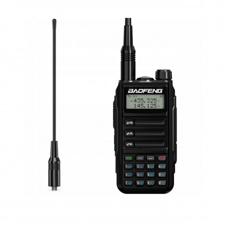 Baofeng UV-16 5W dwupasmowy radiotelefon 2m + 70cm w kolorze czarnym z ładowaniem USB C - 1