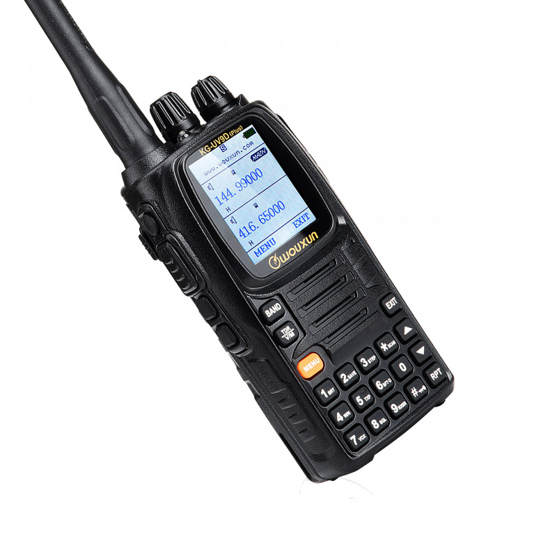 Wouxun KG-UV9D Plus radiotelefon z nadajnikiem o mocy 5w na pasma 2m/70cm z odbiornikiem na siedem pasm z crossband repeaterem -
