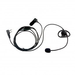 Mikrofonosłuchawka D-Shape z mikrofonem na pałąku i PTT na palec do radiotelefonów do Baofeng Wouxun - 1
