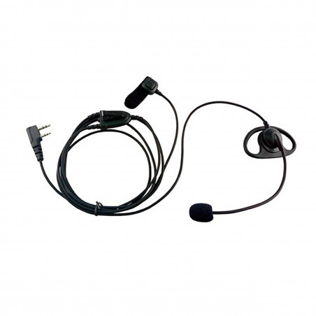 Mikrofonosłuchawka D-Shape z mikrofonem na pałąku i PTT na palec do radiotelefonów do Baofeng Wouxun - 1