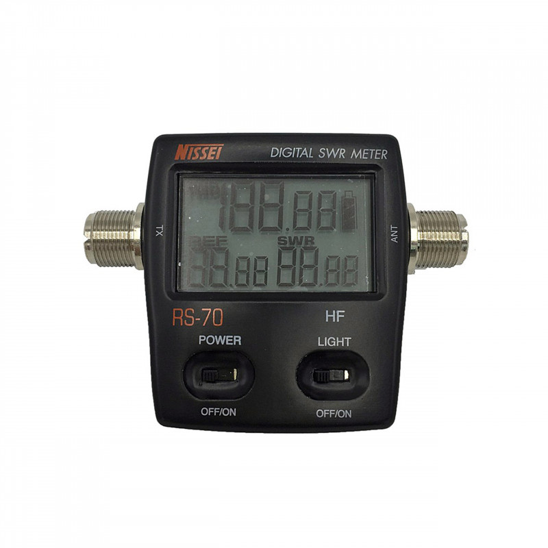 Nissei RS-70 cyfrowy reflektometr / miernik mocy na pasma 1.6MHz - 60MHz ze złączem UC1 - 1 Nissei RS-70 cyfrowy reflektometr / miernik mocy na pasma 1.6MHz - 60MHz ze złączem UC1 - 1