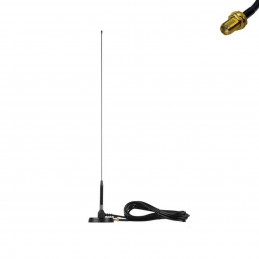 Nagoya UT-72 SMA-F dwupasmowa antena samochodowa na podstawie magnetycznej z 4m kabla - 4