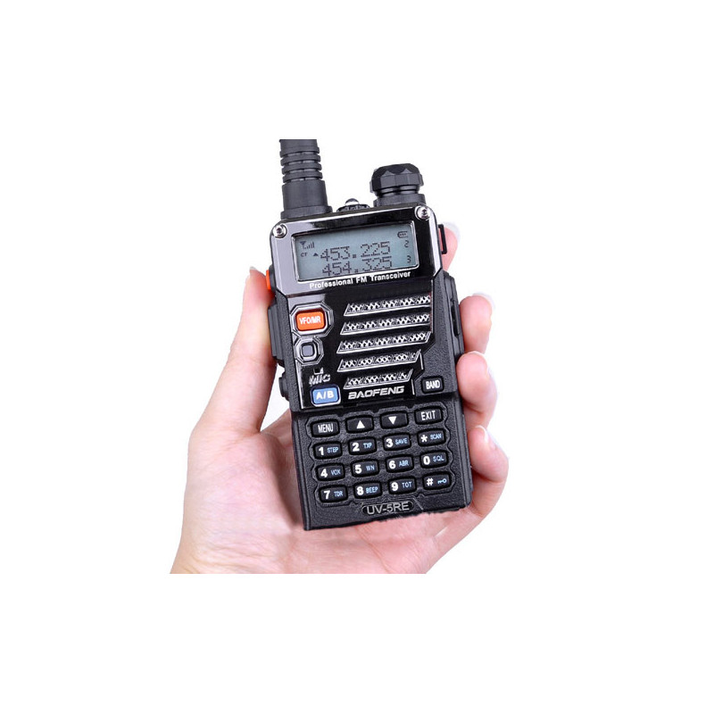 Baofeng UV-5RE 5W dual-band radio (duobander) 2m + 70cm in black color - 1