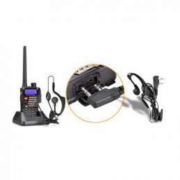Baofeng UV-5RE 5W dual-band radio (duobander) 2m + 70cm in black color - 5