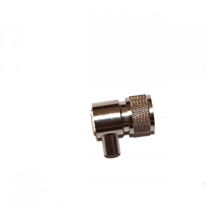 Angle plug for RG58 coaxial cable