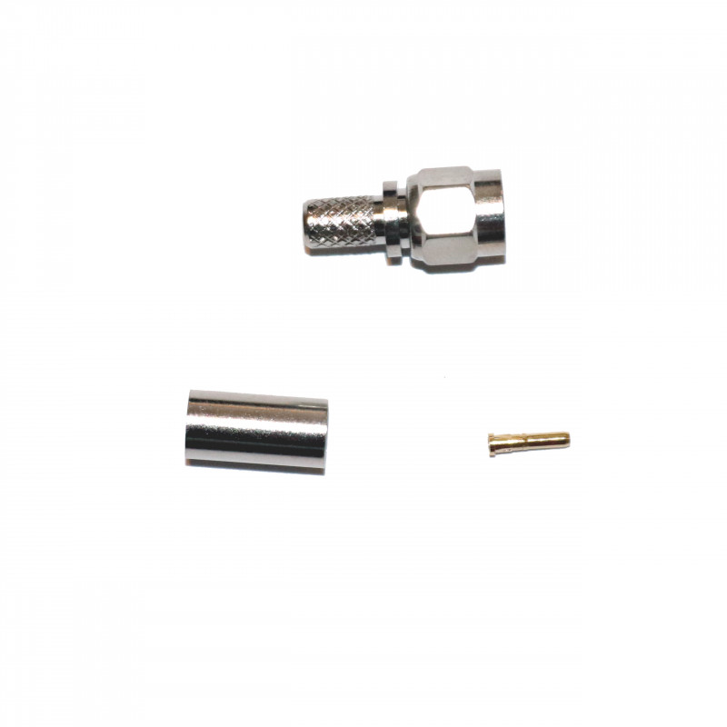 RSMA-M plug for RG58 coaxial cable - 1