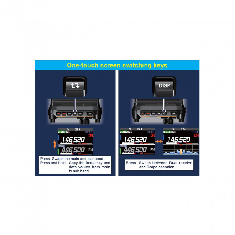 YAESU FTM500DE 144/430MHz FM+C4FM 50W GPS