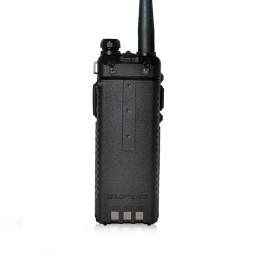 Baofeng UV-5R 5W dwupasmowy radiotelefon (duobander) 2m + 70cm (do 520 MHz) w kolorze czarnym z baterią 3800 mAh