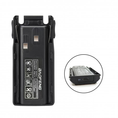 Battery for Baofeng UV-82 1800mAh with USB C Port