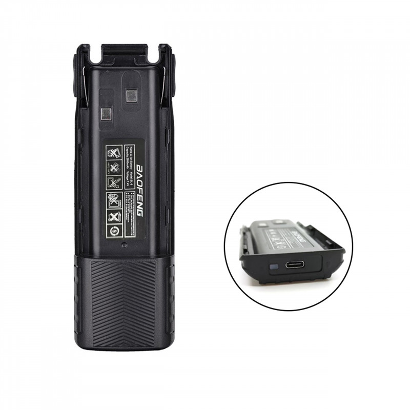 Baofeng UV5R with 3800mAh Extend Battery Speaker Microphone