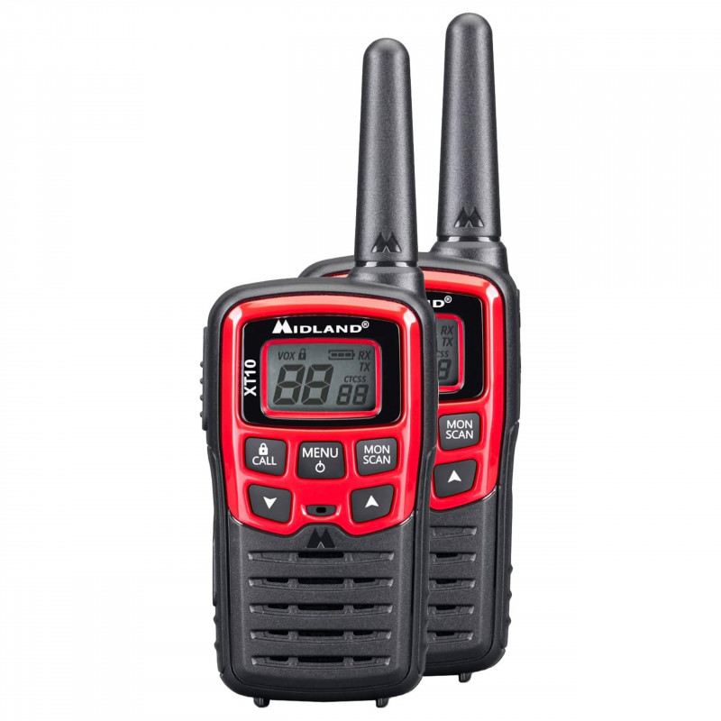 Midland XT10 PMR 2szt. Czerwone blister - 1