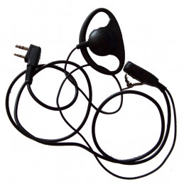 Mikrofonosłuchawka D-Shape do radiotelefonów z gniazdami typu Kenwood / Wouxun np. Baofeng UV-5R