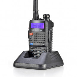 Baofeng UV-5RC 5W dwupasmowy radiotelefon (duobander) 2m + 70cm (do 520 MHz) w kolorze czarnym - 3