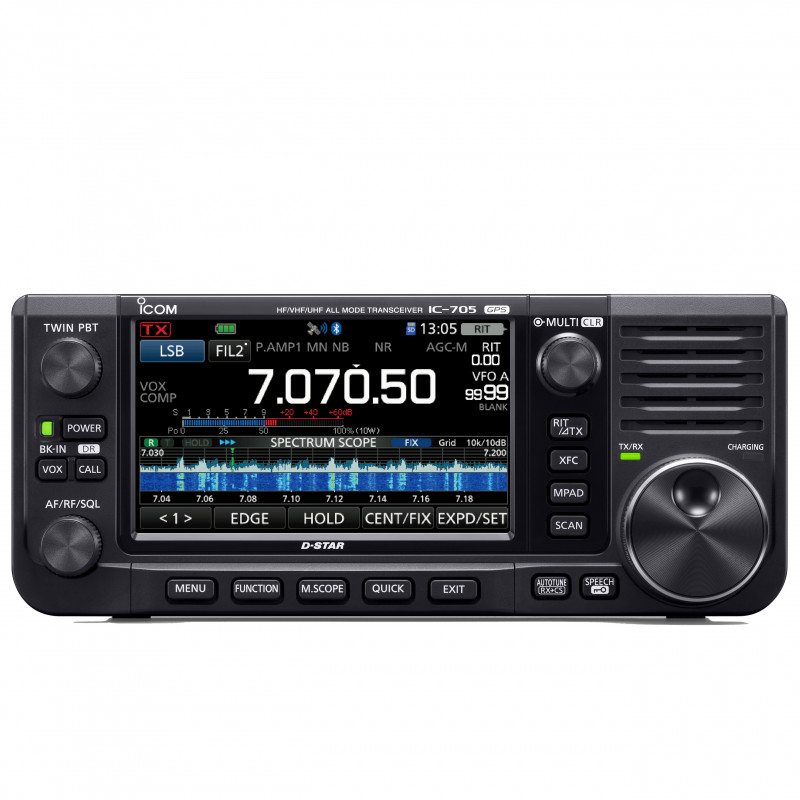 ICOM IC-705 radiotelefon QRP HF/VHF/UHF D-STAR SDR z odbiornikiem pasma lotniczego - 1