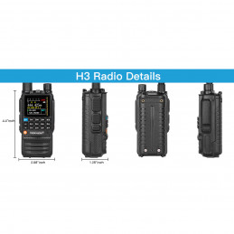 TIDRadio H3 5W radiotelefon z BlueTooth, odbiornikiem na 8 pasm w tym AirBand - 14