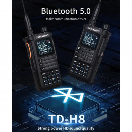 TIDRadio H8 10W radiotelefon z BlueTooth 136-174MHz oraz 400-520MHz - 4