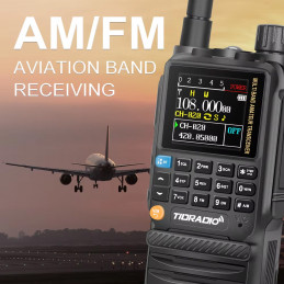 TIDRadio H3 5W radiotelefon z BlueTooth, odbiornikiem na 8 pasm w tym AirBand - 11