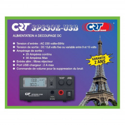 Zasilacz impulsowy CRT SPS30E-USB 25A / 30A z gniazdem USB - 4