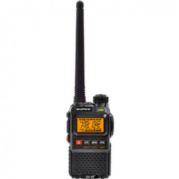 Baofeng UV-3R Plus 3W dwupasmowy radiotelefon (duobander) 2m + 70cm w kolorze czarnym - 1