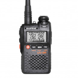 Baofeng UV-3R mk II 2W dwupasmowy radiotelefon (duobander) 2m + 70cm w kolorze czarnym