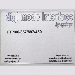 Interfejs DIGI do emisji cyfrowych do transceiverów YAESU FT-100 / FT-857 / FT-897 / FT-450 / FT-950 z DIGI VOX - 3