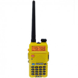 Baofeng UV-5R 5W dual-band radio (duobander) 2m + 70cm in yellow color