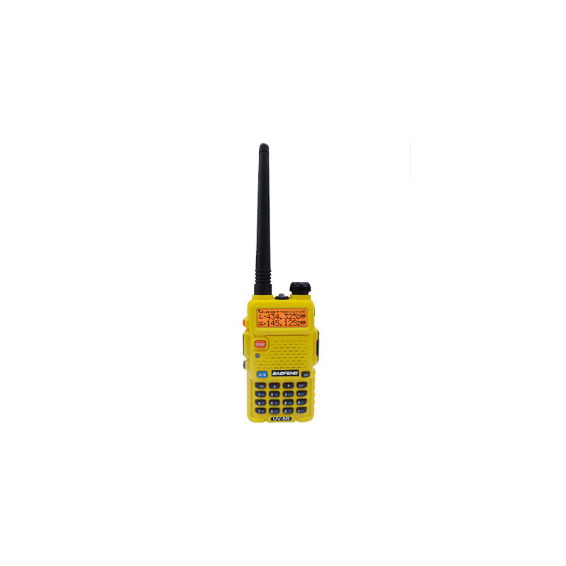 Baofeng UV-5R 5W dual-band radio (duobander) 2m + 70cm in yellow color -1
