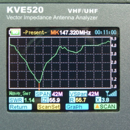 KVE520A analizator antenowy (VNA) na pasmo 133-177 MHz, 195-280 MHz, 395-520 MHz - 4