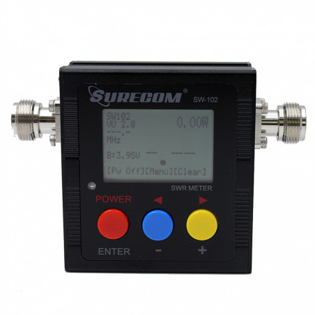 Surecom SW-102 cyfrowy reflektometr / miernik mocy / częstotliwości ze złączem N - 1