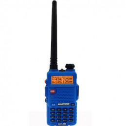 Baofeng UV-5R 5W dual-band radio (duobander) 2m + 70cm blue color