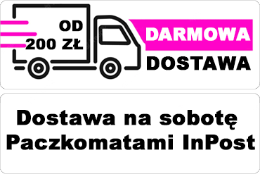Darmowa dostawa od 300 PLN, dostawa na sobotę Paczkomatami InPost